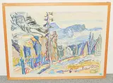 Safiental by Georg Peter Luck, 1975, watercolor, offered Jun 2018