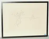 Ohne Titel by Urs Lüthi, 1981, etching, sold Jun 2018
