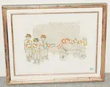 Chalandermarz by Rudolf Mirer, 1978, color lithograph, sold Jun 2018