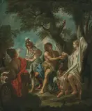 in der Art Das Urteil des Paris by Jean-François de Troy, oil on canvas, offered Mar 2018
