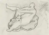 Akt mit Teddybär by Sandro Chia, pencil, offered Mar 2018