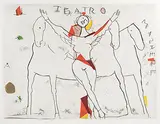 Der Gesang I by Marino Marini, color aquatint, sold Mar 2018