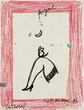 Bein mit Maus by C. O. Paeffgen, 1991, mixed media, sold Mar 2018
