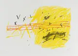 Ohne Titel by Antoni Tàpies, 1971, color lithograph, sold Mar 2018