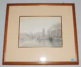 Dordrecht", 1885 by Édouard Jeanmaire, pencil, sold Mar 2018