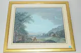 Zugeschrieben Arkadische Landschaft mit Personenstaffage by Johann Conrad Steiner, gouache, offered Mar 2018
