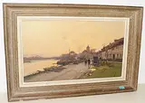 Am Ufer der Seine by Eugène Galien-Laloue, oil on canvas, sold Mar 2018
