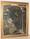 La Tamise by Yvonne Mottet, 1946, oil on canvas, sold Mar 2018