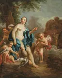Venus und Putti by Süddeutsch, 18.Jh., oil on canvas, sold Mar 2018