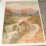 Chemin de fer de L'Est Hte by Friedrich Hugo d' Alesi, color lithograph, sold Mar 2018