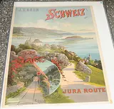 J.S. Bahn Schweiz Jura Route by Friedrich Hugo d' Alesi, watercolor, offered Mar 2018