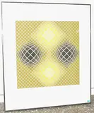 Metagalaxie by Victor Vasarely, color screenprint, sold Mar 2018