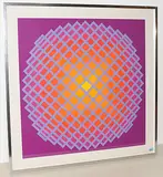 Ohne Titel by Jean-Pierre Yvaral, color screenprint, sold Mar 2018