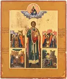 Russisch, 19.Jh by Hl. Panteleimon und Vita, tempera, offered Mar 2018
