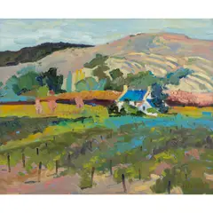 Untitled by Pamela Glover, oil on canvas, sold Jul 2023