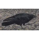 Raven," Tundra Series: The Raven by Janet Turner, 1981, linocut and serigraph, sold Jul 2023