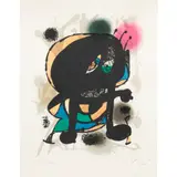 Untitled by Joan Miró, 1977, lithograph in colors, sold Jul 2023