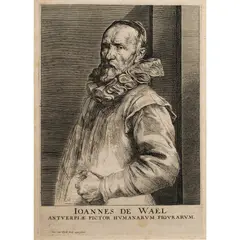 Untitled by Anthony van Dyck, etching on laid paper, sold Aug 2023