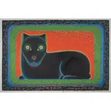 Press Cat Club by Beniamino Benvenuto Bufano, silkscreen, sold Aug 2023