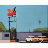 V Sign with Cars by Melissa Chandon, 2007, acrylic on canvas, sold Aug 2023