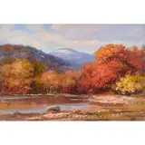 Untitled by Robert Wood, oil on canvas, sold Aug 2023