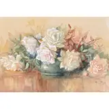 Still life with Roses by Nevada Wilson, 1915, watercolor, sold Aug 2023