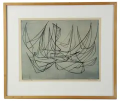 Sargasso by Francis Robert Kelly, etching, sold Jun 2026