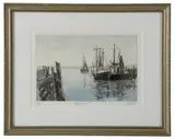 Fishing Fleet by Carol Collette, watercolor, sold Jun 2026