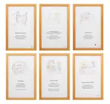 Six Abstract Compositions by Eva Bouzard-Hui, 2003, Mixed Media on Paper, sold Jan 2025
