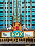 Fox Theater by Phillip Diaz, Acrylic on Canvas, sold Jan 2025