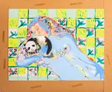 Panda Love by Eva Bouzard-Hui, Mixed Media on Illustration Board, sold Jan 2025