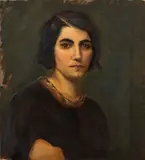 Portrait of a Woman by R. Baker, Oil on Canvas, sold Jan 2025