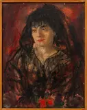 Portrait of a Woman by Elizabeth Dickson, Oil on Canvas, sold Jan 2025