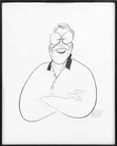 Portrait of Jack Lichtenstein by Al Hirschfeld, Lithograph, sold Jan 2025