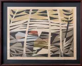 Among Trees B by Shin'ichi Takahashi, Woodblock Print in Colors, sold Jan 2025