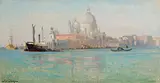 Venedig, Blick auf die Basilica Santa Maria della Salute by Arthur Calame, oil on canvas, sold Mar 2018