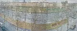 Panorama Ile Saint-Louis, Paris by Anton Bruhin, oil on canvas, sold Mar 2018