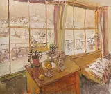 Heller Winter", 1977 by Henri Schmid, oil on canvas, sold Mar 2018