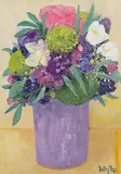 Blumenstillleben by Kathy Thys, oil on canvas, offered Mar 2018