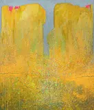 Hommage à Klimt", 1989 by Alexander Jeanmaire, acrylic, sold Mar 2018