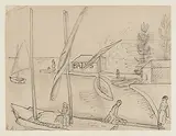 Hafen by René Victor Auberjonois, pencil, sold Mar 2018