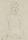 Firmung by René Victor Auberjonois, pencil, sold Mar 2018