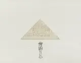 Pyramide III by Jürgen Brodwolf, 1973, collage, offered Mar 2018