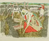 Feldarbeit by Alois Carigiet, 1964, color lithograph, offered Mar 2018
