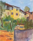 Carona by Hermann Hesse, 1923, watercolor, sold Mar 2018