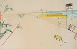 Italienische Strandpromenade by Varlin, color lithograph, sold Mar 2018
