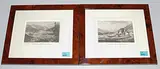 Cresta, Celerina, Samada, Bevers et Ponté" / "Samada sur l'Jnn, au fond Celerina by Celerina und Samedan Cresta, aquatint, offered Mar 2018
