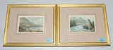Blick auf das Dorf und den See by St. Moritz, aquatint, offered Mar 2018