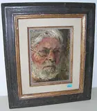 Selbstportrait", 1976 by Reinhold Kündig, oil on canvas, sold Mar 2018