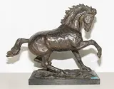 Hommage à Géricault by Hans Eduard Bühler, bronze, sold Mar 2018
